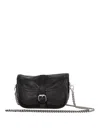 Ann Demeulemeester Small Lamb Leather Satchel Bag In Negro