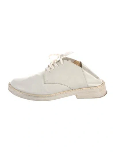 Pre-owned Ann Demeulemeester Leather Sneakers In White