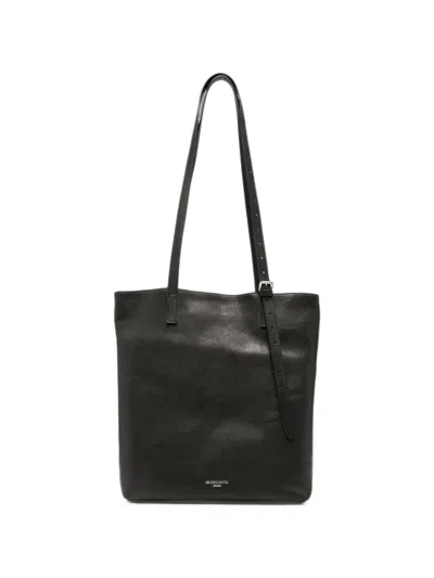 Ann Demeulemeester Leather Tote Bag In Black