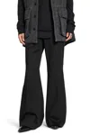 Ann Demeulemeester Leek Relaxed Bootcut Trousers In Black