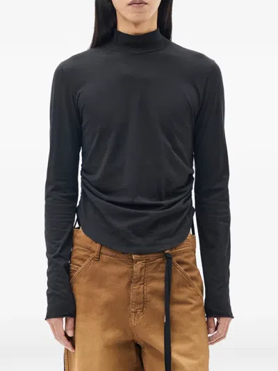 Ann Demeulemeester Lenart Mock-neck T-shirt In Multi