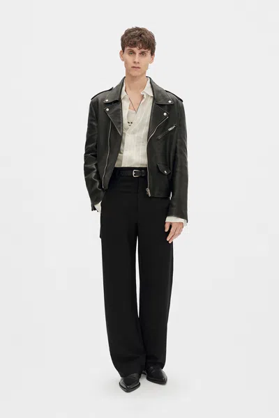 Ann Demeulemeester Leon Comfort Fit Trousers In Multi