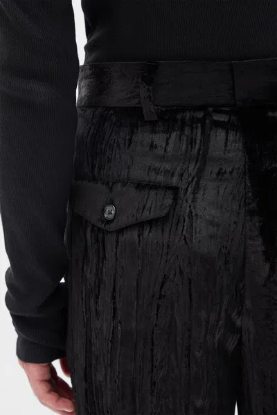 Ann Demeulemeester Leon Comfort Fit Trousers In Black