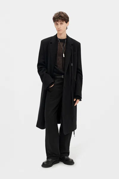 Ann Demeulemeester Leonard High Comfort Tailored Coat In Black