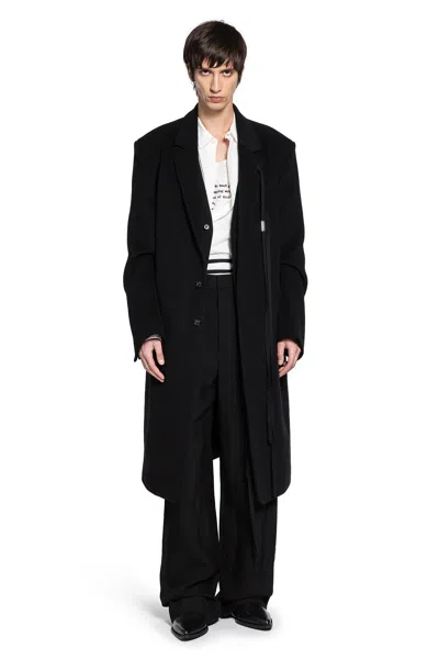 Ann Demeulemeester Leonard High-comfort Tailored Coat In Black