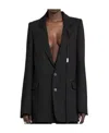 Ann Demeulemeester Liebeth Lapel Suit Jacket In Black