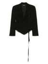 Ann Demeulemeester Lila Blazer In Black