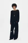Ann Demeulemeester Lindor Open Neck Sweater In Multicolor