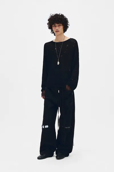 Ann Demeulemeester Lindor Open Neck Sweater In Multicolor