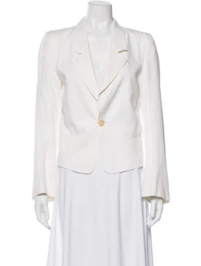 Pre-owned Ann Demeulemeester Linen Blazer In Pink