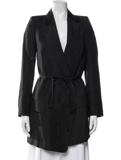 Pre-owned Ann Demeulemeester Linen Jacket In Black