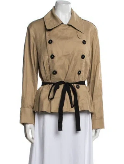 Pre-owned Ann Demeulemeester Linen Jacket In Neutral