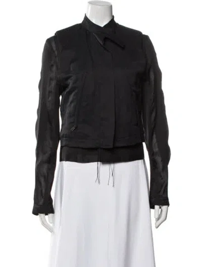 Pre-owned Ann Demeulemeester Linen Jacket W/ Tags In Black