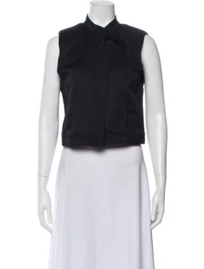 Pre-owned Ann Demeulemeester Linen Vest In Black