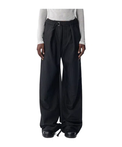 Ann Demeulemeester Linna Trousers In Black