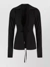 Ann Demeulemeester Black Cotton Linsey Blouse