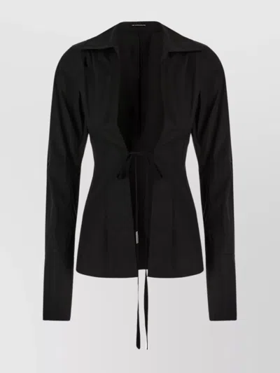 ANN DEMEULEMEESTER LINSEY COTTON BLOUSE PECULIAR NECKLINE