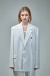 Ann Demeulemeester Lizzie Comfort Tailored Jacket In White