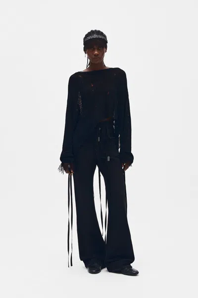 Ann Demeulemeester Loa Open Neck Sweater In Multicolor