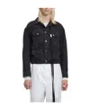 Ann Demeulemeester Marthe 5-pockets High Comfort Blouson Denim In Black