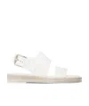 Ann Demeulemeester White Lore Flat Sandals In White