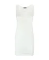 Ann Demeulemeester Logo Round-necked Vest In White