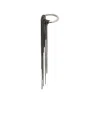 Ann Demeulemeester Silver Cea Long Chains Ring In Black