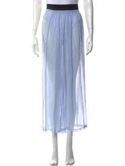 Pre-owned Ann Demeulemeester Long Skirt In Blue