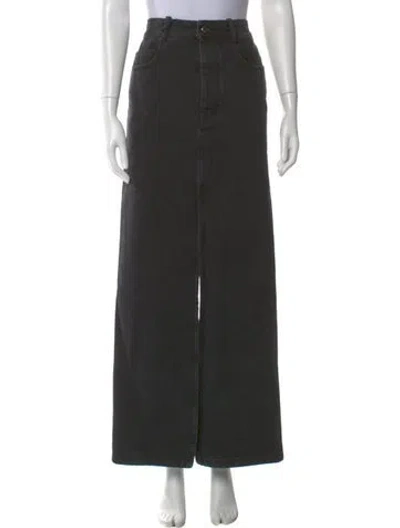 Pre-owned Ann Demeulemeester Long Skirt In Gray