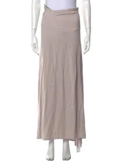 Pre-owned Ann Demeulemeester Long Skirt In Gray