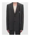 Ann Demeulemeester Long Sleeve Blazer In Gray