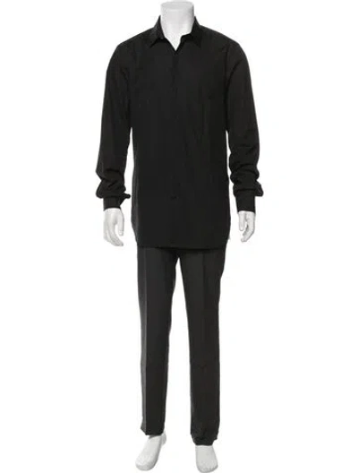 Pre-owned Ann Demeulemeester Long Sleeve Dress Shirt In Black