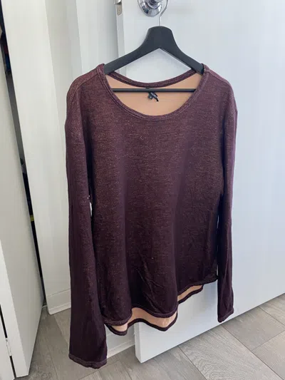 Pre-owned Ann Demeulemeester Long-sleeve In Red