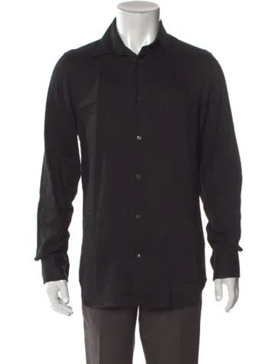 Pre-owned Ann Demeulemeester Long Sleeve Shirt In Black