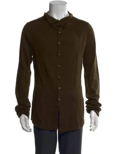 Pre-owned Ann Demeulemeester Long Sleeve Shirt In Green