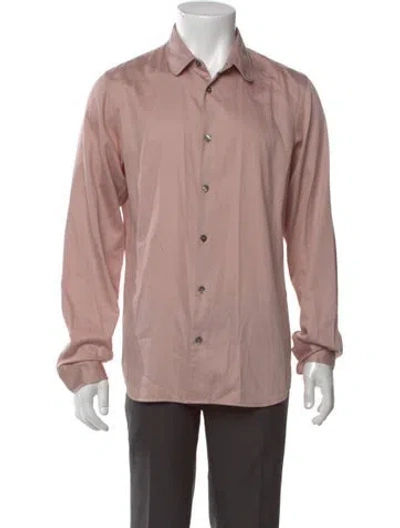 Pre-owned Ann Demeulemeester Long Sleeve Shirt In Pink