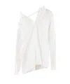 Ann Demeulemeester White Daria Drop Shoulder Shirt In White