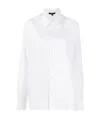 Ann Demeulemeester Alla Cotton Poplin Shirt In White