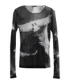 Ann Demeulemeester Long Sleeve T-shirt In Black