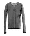 Ann Demeulemeester Long Sleeve T-shirt In Gray