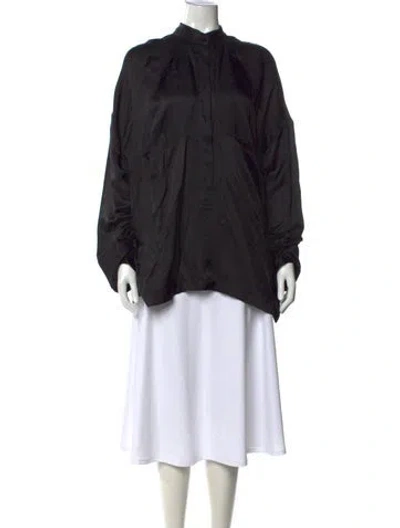 Pre-owned Ann Demeulemeester Long Sleeve Top In Black