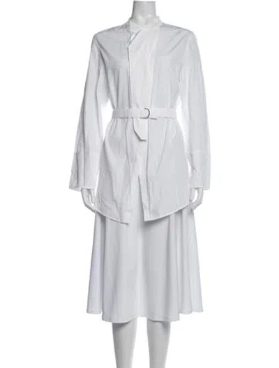 Pre-owned Ann Demeulemeester Long Sleeve Top In White