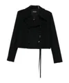 Ann Demeulemeester Long-sleeved Casual Jacket In Black