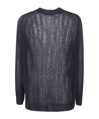 Ann Demeulemeester Long-sleeved Knitwear In Black