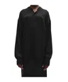 Ann Demeulemeester Long-sleeved Shirt In Black