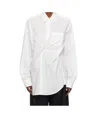 Ann Demeulemeester Long-sleeved Shirt In White