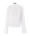 Ann Demeulemeester Pointed Collar Shirt In White
