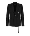 Ann Demeulemeester Long Sleeved Suit Jacket In Black