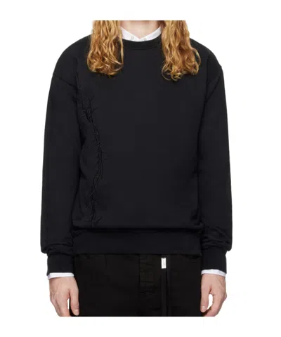 Ann Demeulemeester Long-sleeved Sweater In Black