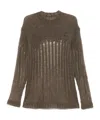Ann Demeulemeester Rigmor Sweater In Brown